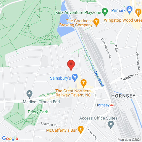 Matcham Court N8 7FQ map