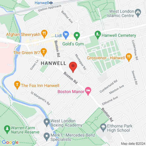 Hanwell Square map