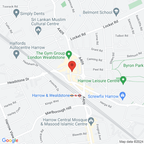 Harrow Wealdstone Heights map