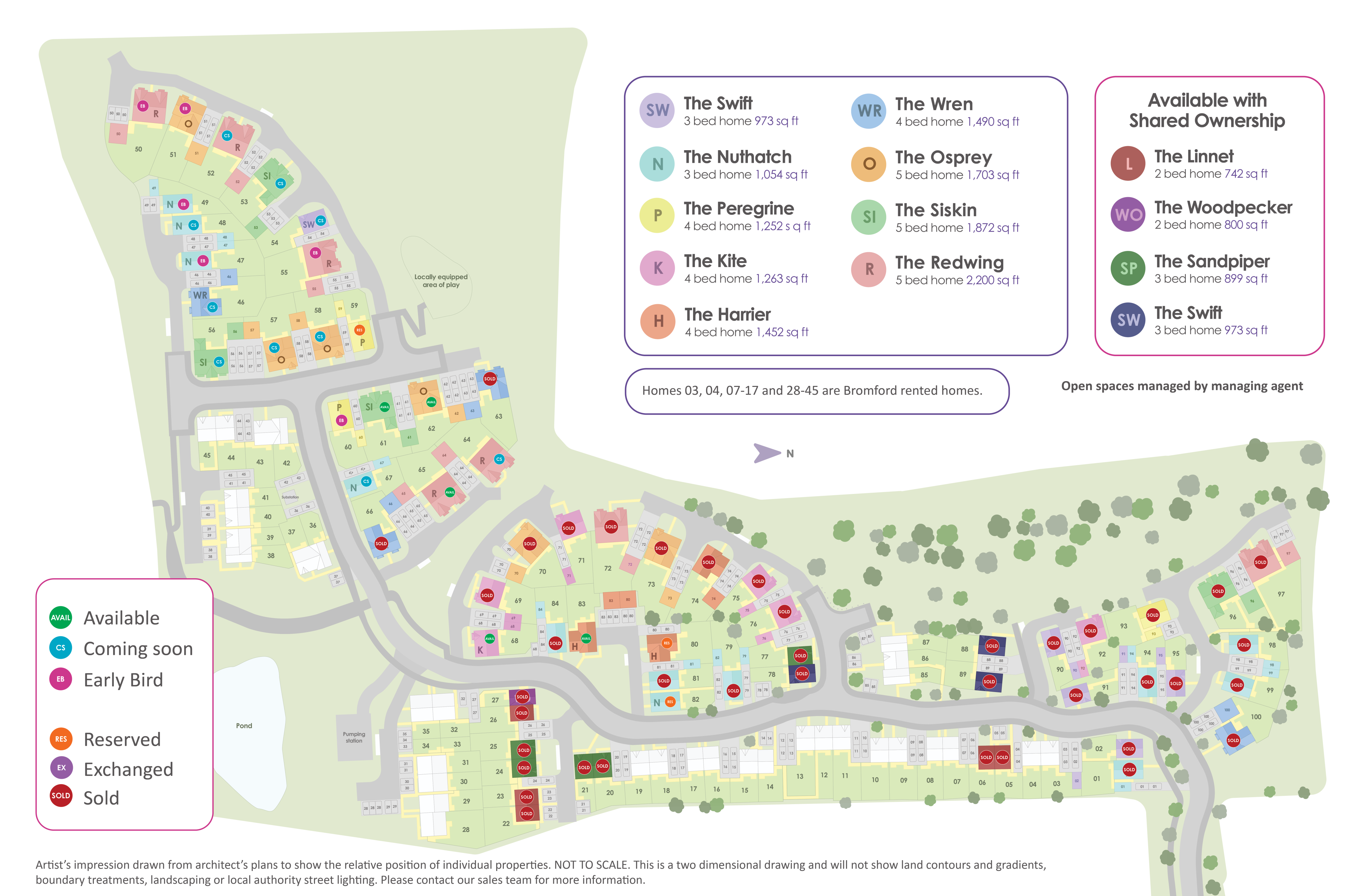 Image of the Siteplan for Merret Place