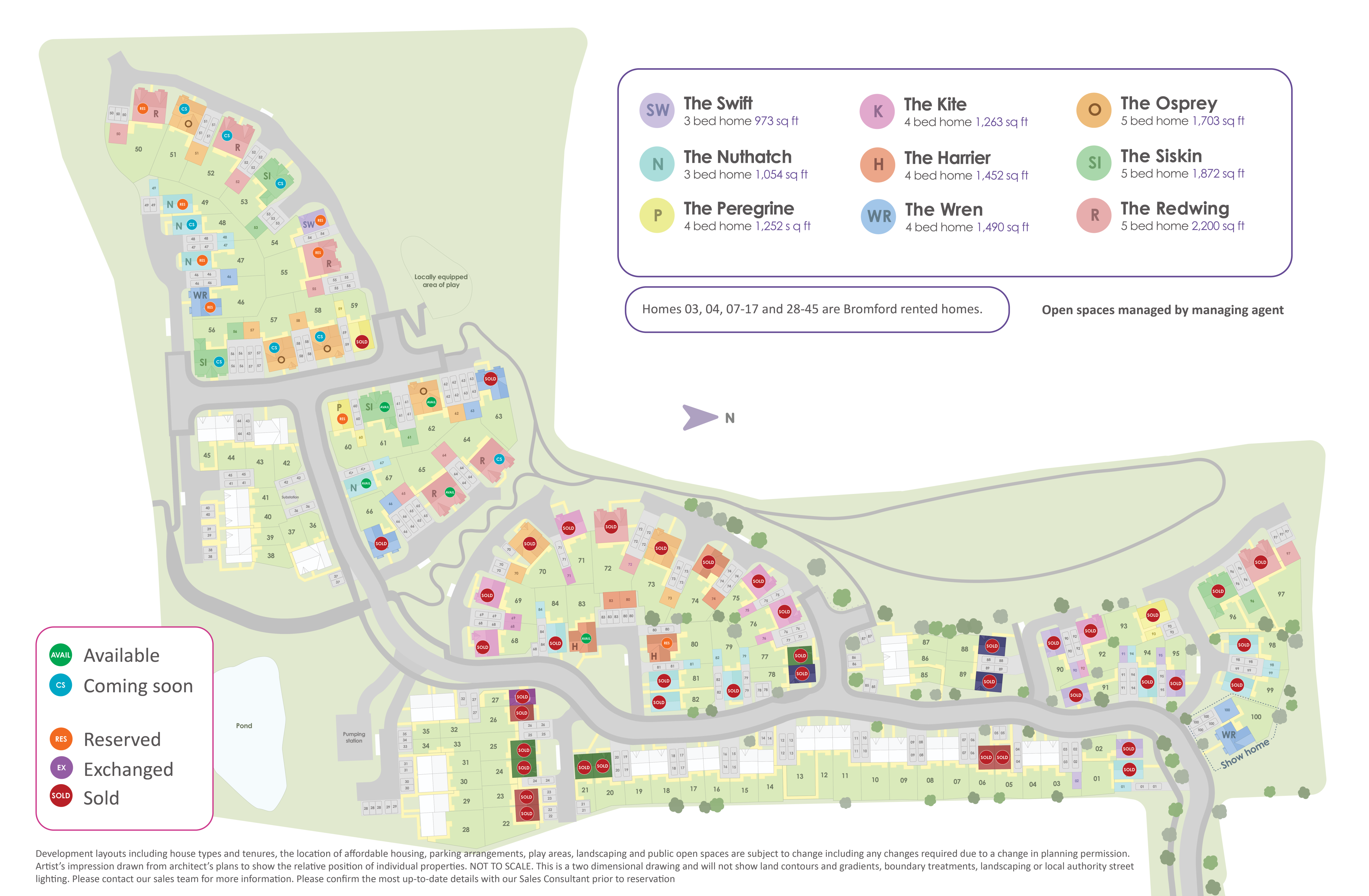 Image of the Siteplan for Merret Place
