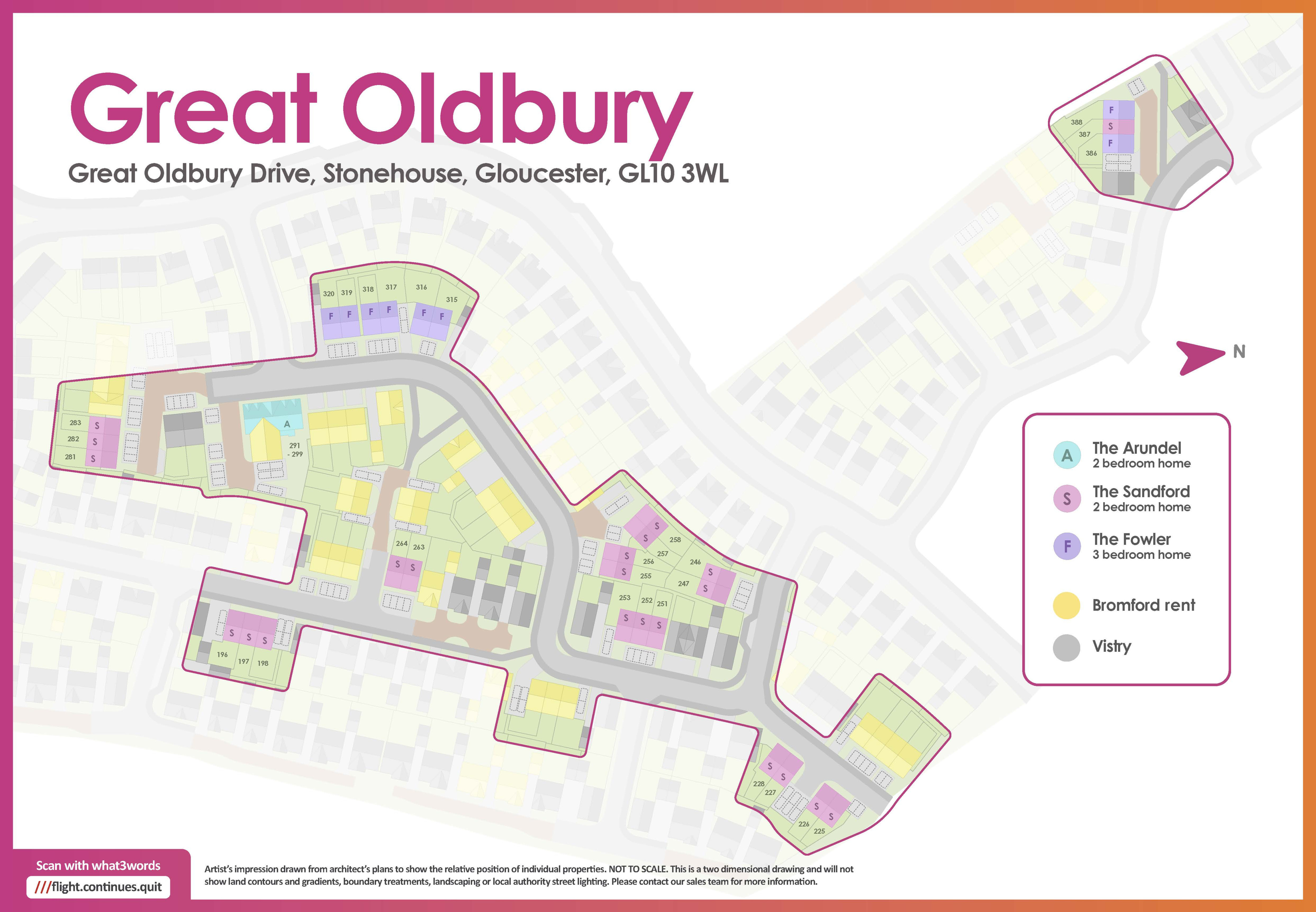Vistry Map Shared Ownership at Vistry at Great Oldbury, Stroud, GL10 3XQ