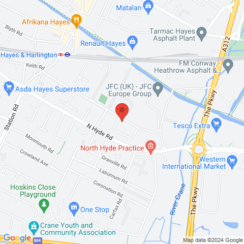 Hayes Village map