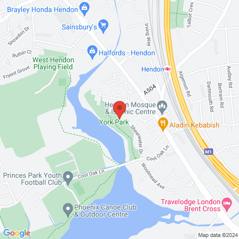 Hendon Waterside map