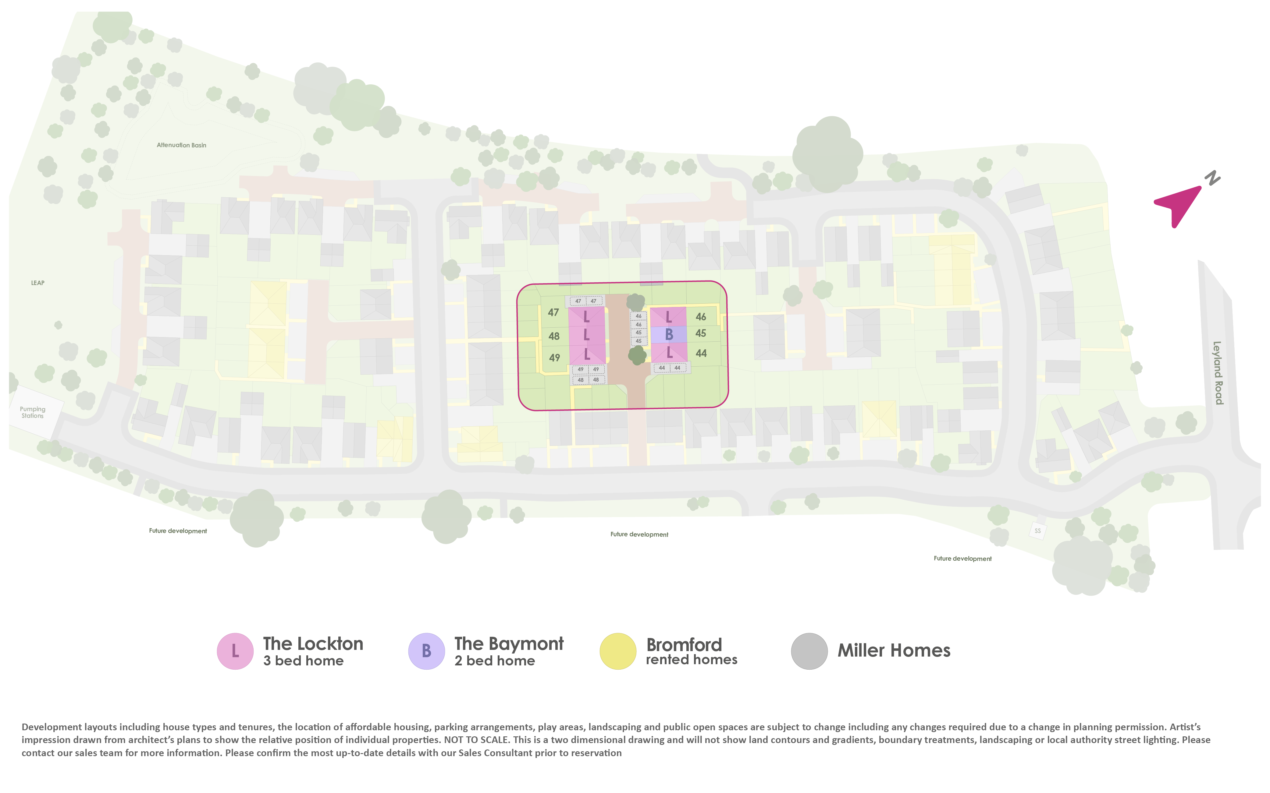 Image of the Siteplan for Kington Meadows