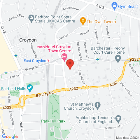 East Croydon map