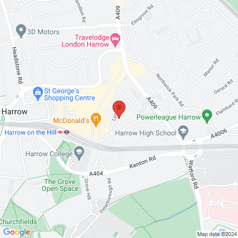 Lyon Road, Harrow map