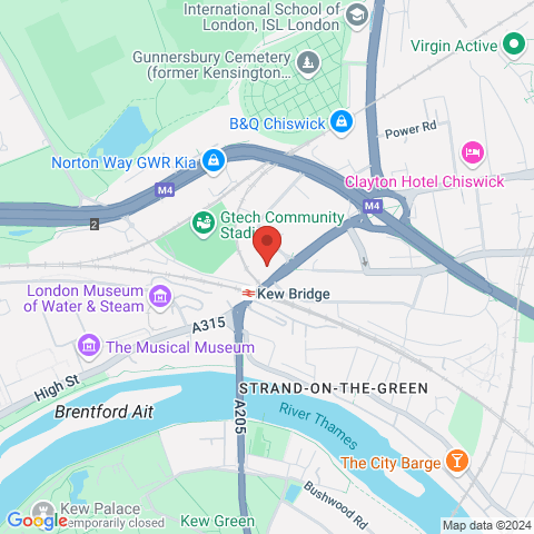 Kew Bridge Rise map