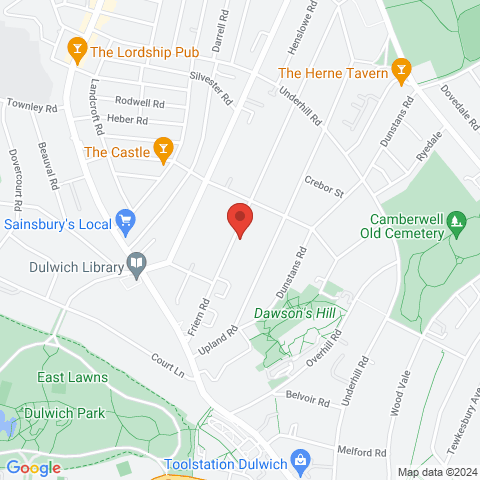 Friern Road map