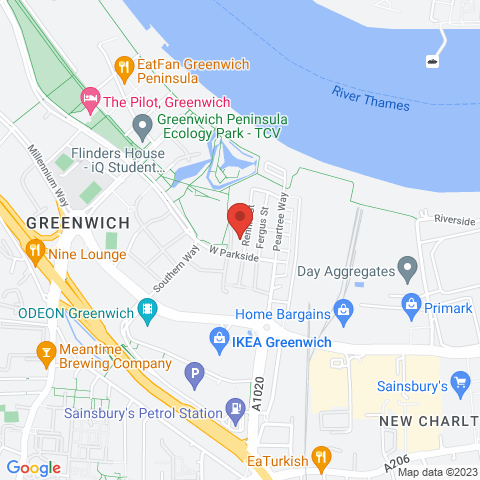 Greenwich Millennium Village Phase 3 map