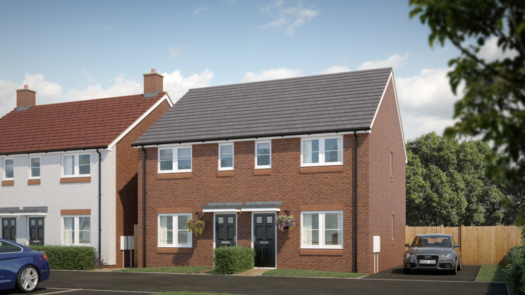 CGI of The Swallow at Sycamore Place in Burntwood