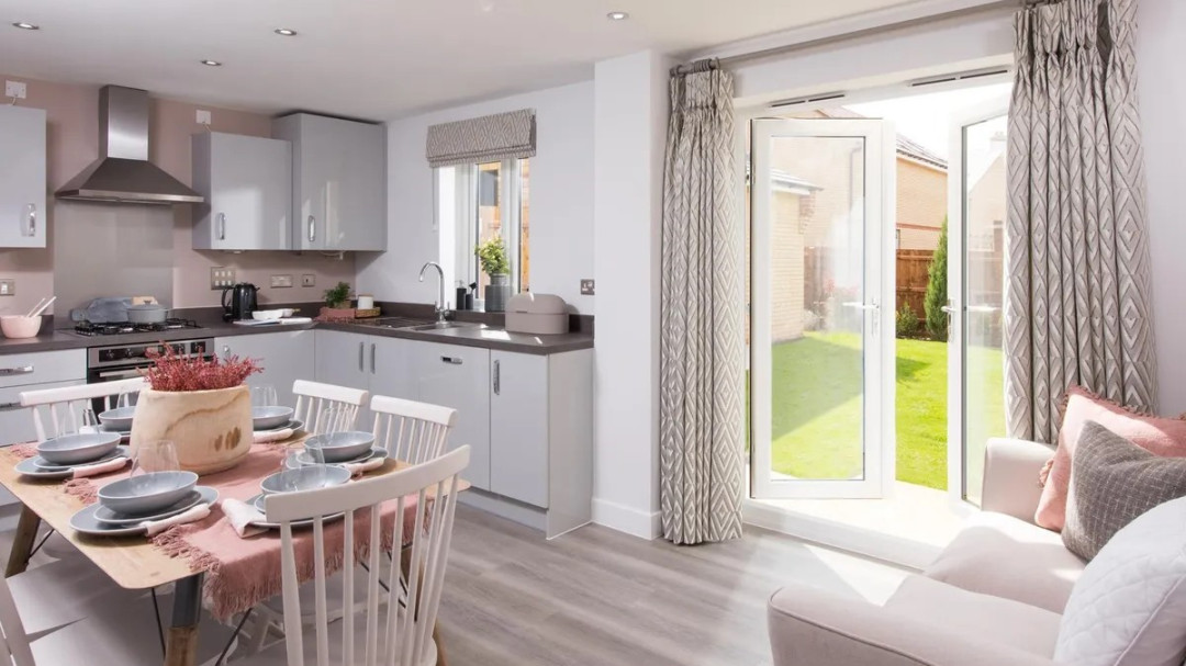 CGI example of a kitchen diner at Sycamore Place in Burntwood