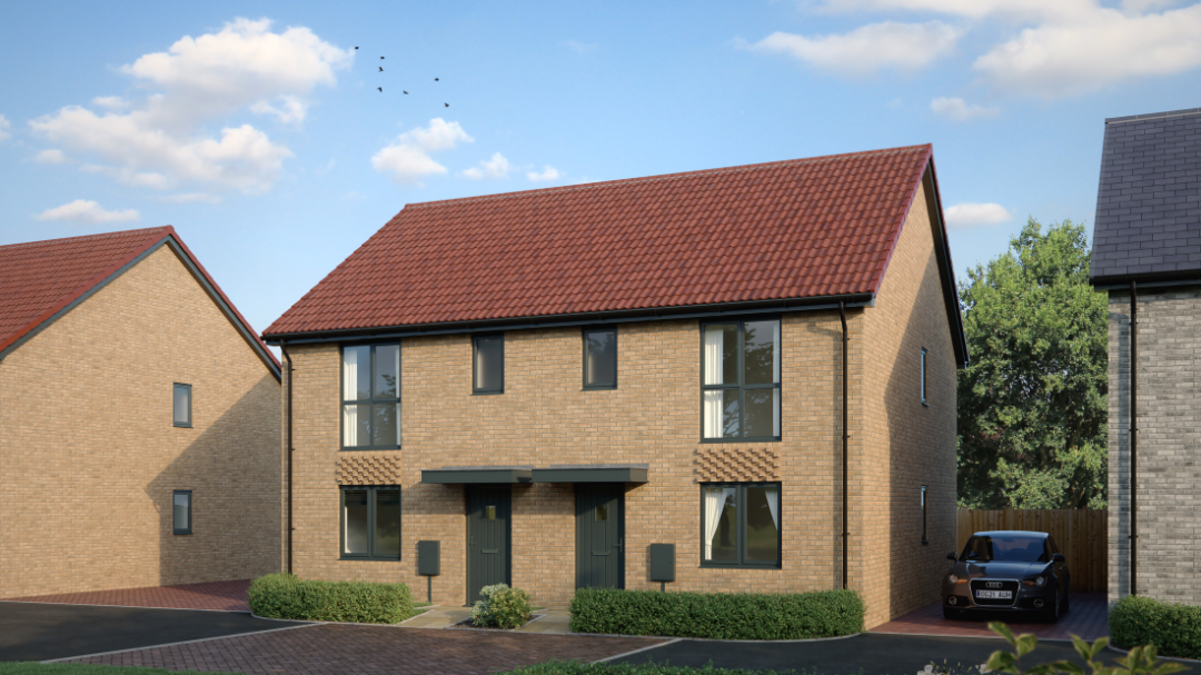 CGI of the Blandford 2-bedroom home at Berwick Green in Almondsbury, Bristol.