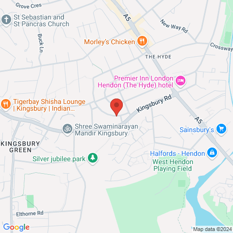 Square Roots Hendon map