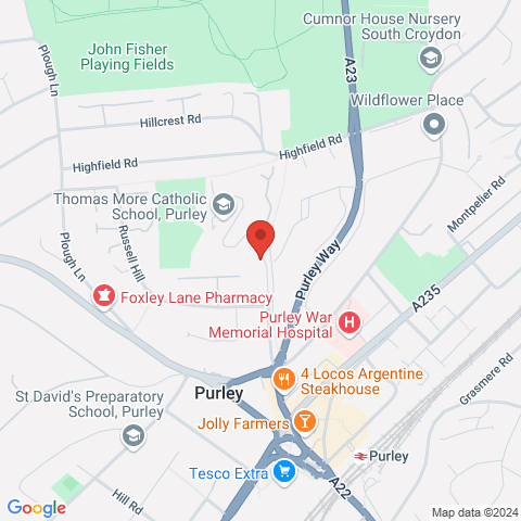 Russell Hill Road map