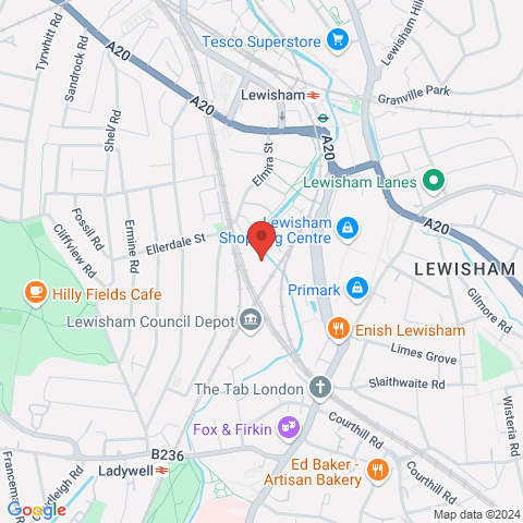Square Roots Lewisham map