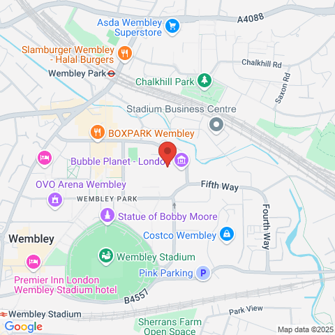 Wembley Way map