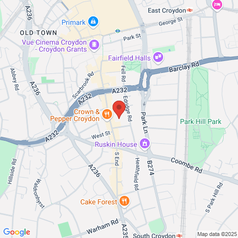 Flat 8 Leon House, 233 High Street, Croydon, Surrey map