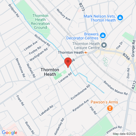 Flat 3 Bennington Close, Thornton Heath, Surrey map