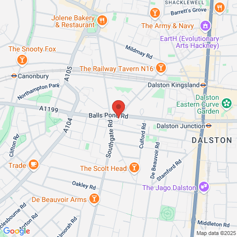 175 Balls Pond Road map