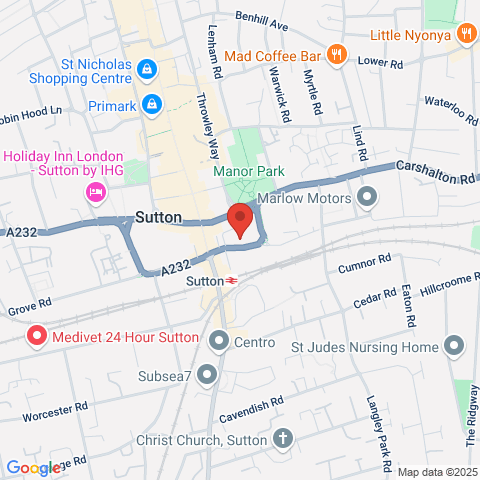 17 Sutton Court Road map