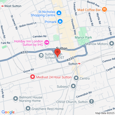 Flat 92 4 Sutton Park Road map