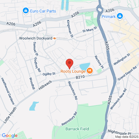 Flat 7 Churchill Court, Rushgrove Street, Woolwich map