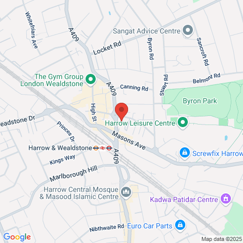 CULVERT WEST HOUSE HARROW map
