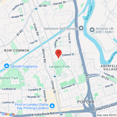 Chadbourn Street E14 map