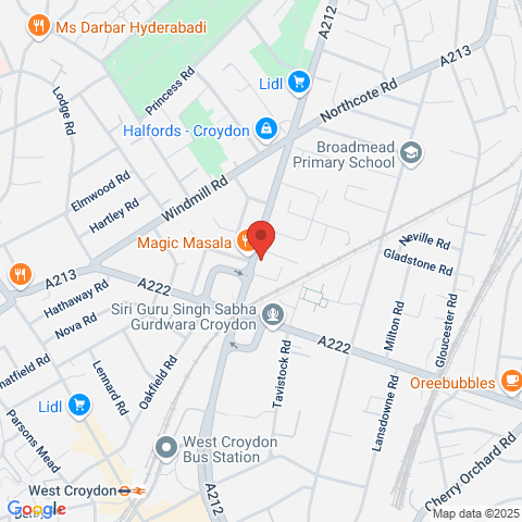 Flat 35 Hallam Court, 20 Whitehorse Road, Croydon map