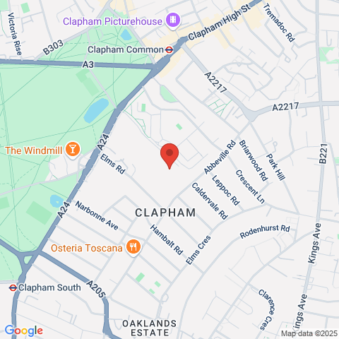 Flat 50, 11 Cleevedale Place, Clapham Common, map