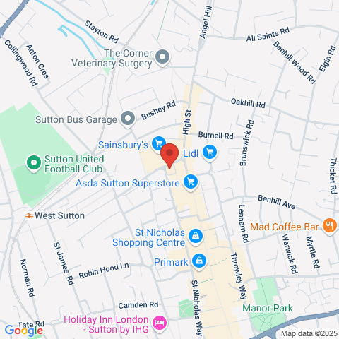 Flat 6 Old Market Court, 3 Crown Road, Sutton map