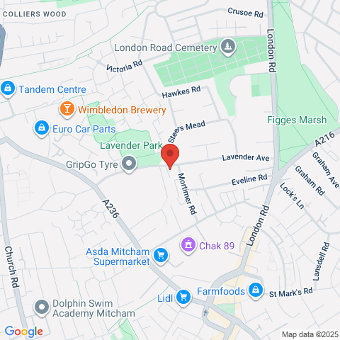 Flat 27, 100 Lavender Avenue, Mitcham, Surrey map