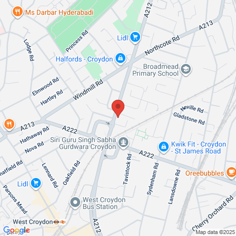 Flat 30 Hallam Court, 20 Whitehorse Road, Croydon map