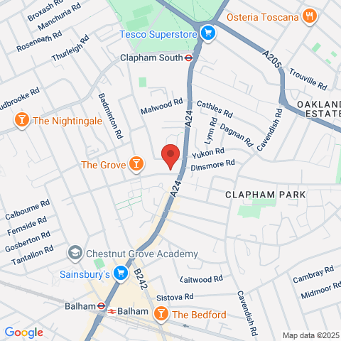 Flat 9, 59 Oldridge Road map