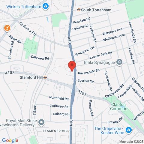 Flat 50 Lewis Gardens, Hackney map