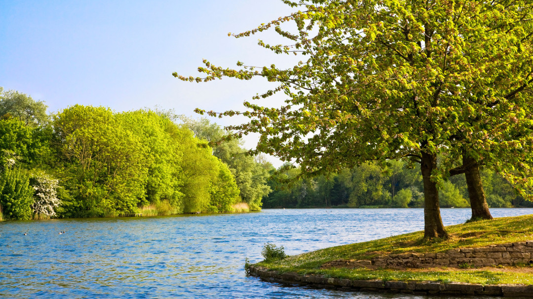 Image is a photo of Coate Water Park in Swindon
