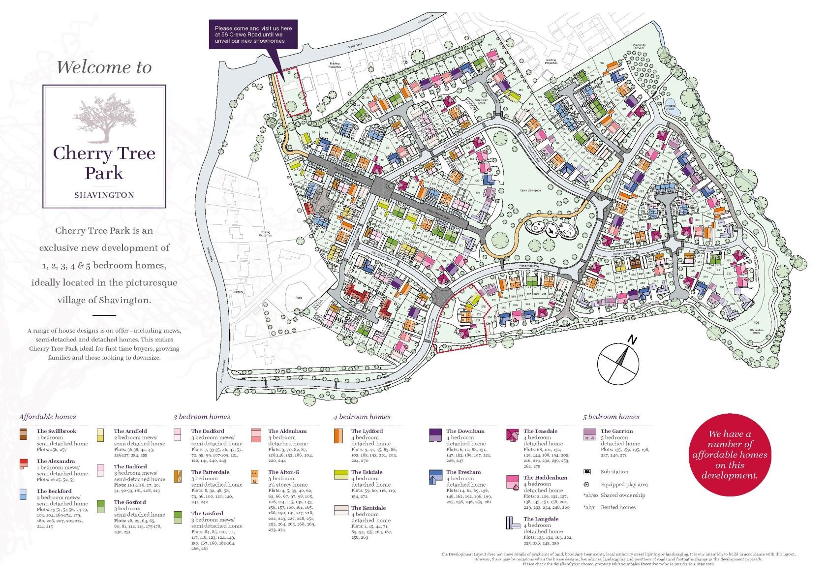 Shared Ownership at Cherry Tree Park, Derbyshire, CW2 5JB