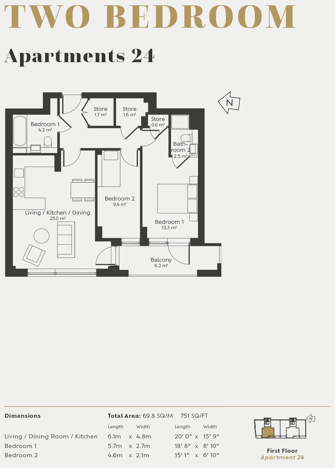 1 2 bedroom homes Kings Grove, EC1V 7AQ Homes for Londoners